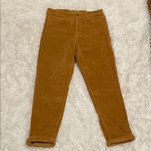 American Eagle Tan Corduroy Mom Jeans